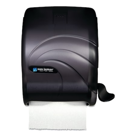 San Jamar Dispenser, Roll Towel, Black SAN T990TBK